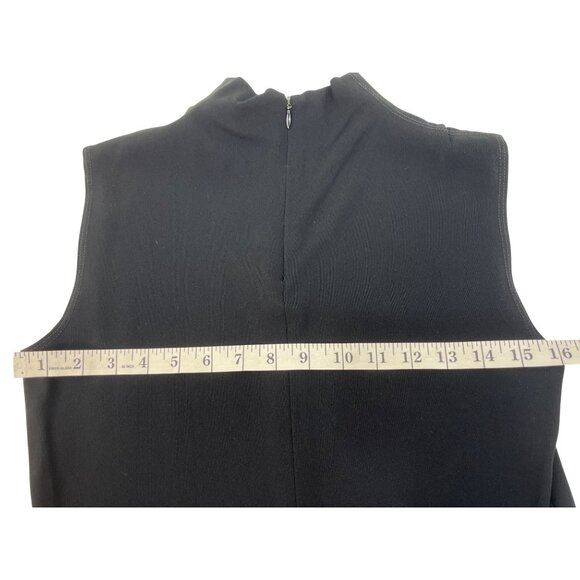 Linda Allard Ellen Tracy Black Sleeveless Zip-Back Top Womens Size 2 52d - Picture 6 of 7